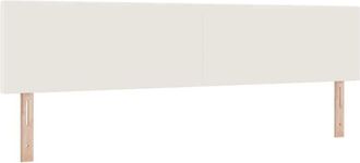 vidaXL Vidaxl Cabecero De Cama Dise&ntilde;o Sencillo Con Led Pana Crema 100 Cm