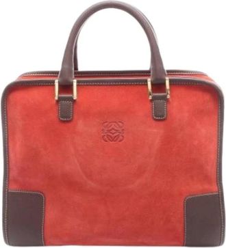 Loewe Pre-owned Handbag - Dames - Vintage Handtas - Rood - ONE Size - Leer - Vintage