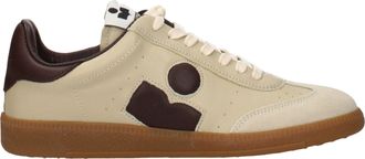 Isabel Marant Beige Leather Low Top Womens Sneakers