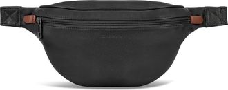 Champs Luggage Onyx Leather Waist Pack in Black at Nordstrom Rack