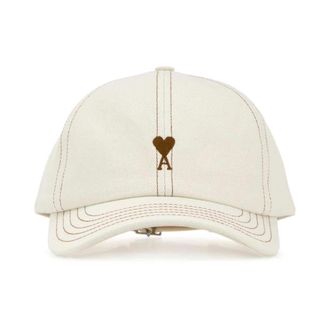 Ami Denim Baseball Cap - Heren - Petten - Wit - ONE Size - Denim - Accessoires