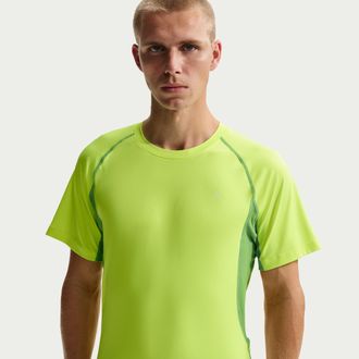 Nike Mens Nike ACG Wildsee Dri-FIT Short-Sleeve Base Layer Top in Yellow | IO1452-737