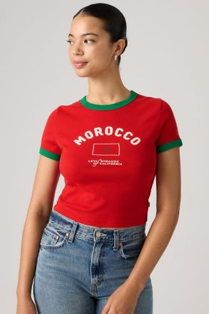 Levi's T-shirt Ringer Levis Marocco - Donna - 2XS - Rosso / X Morocco