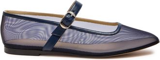 Le Monde Beryl LE Monde Beryl Mary Jane Mesh Ballet Flats - Navy - 38 (IT38 / UK5)