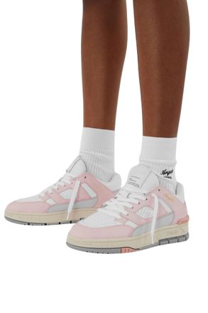Axel Womens Area Lo Sneakers In Pink & White