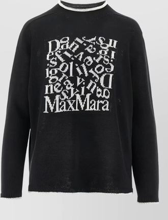 Max Mara linen embroidered sweatshirt