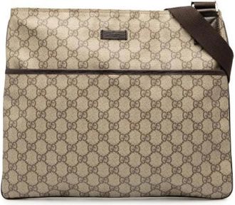 Gucci Pre-owned Cross Body Bags, female, Beige, Size: ONE SIZE Pre-owned Fabric Crossbody Bag