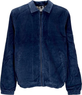Element Sherpa Gevoerde Ribfluwelen Jas Moonlit Ocean - Heren - Zomerjassen - Blauw - M - Katoen - Jassen