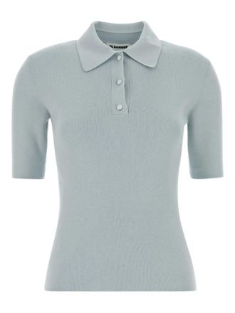 Jil Sander short-sleeve polo shirt - Blue