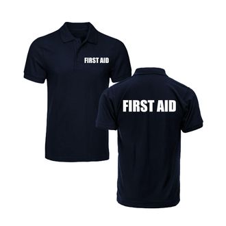 Generic First Aid Classic Polo Shirt - Medical Life Saver First Aid Responder Healthcare Staff Medic Paramedic Uniform Workwear Unisex Adults Polo (Navy, 4XL)