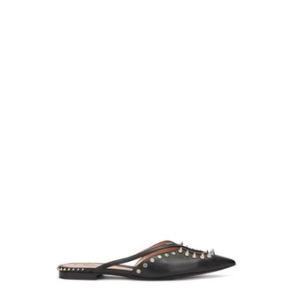 Moschino Mule with studs - female - Moschino - Mules - Black - 6 UK - Shoes