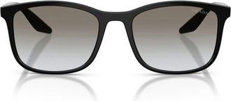Prada 56mm Gradient Pillow Sunglasses in Black at Nordstrom