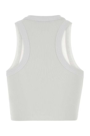 Givenchy Bw70fnp7br 100 White Exterior: Cotton Elastane Maglie Sweater