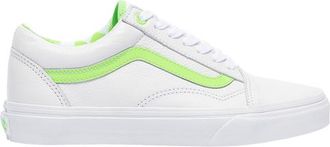 Vans Womens Old Skool - Shoes White/Green Size 10.0