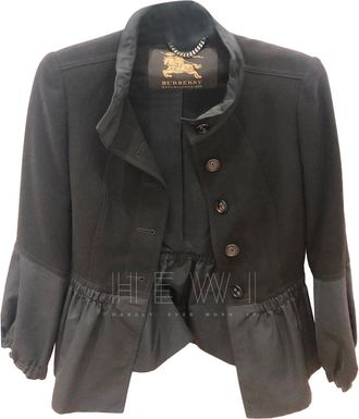 Burberry Short Black Jacket Size S