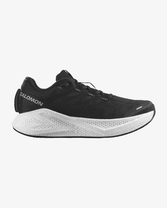 Salomon Mens Aero Glide 3 Running Shoes In Black/white/asphalt