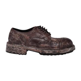 Dolce & Gabbana Heren, Schoenen, Bruin, Maat: 41 1/2 EU Leer
