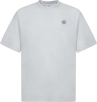 Stone Island T-shirts - Heren - T-shirts - Blauw - 2XL - Katoen - Tops