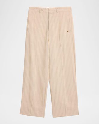 Amiri Men & apos;s Striped Linen-Blend Tailored Pants