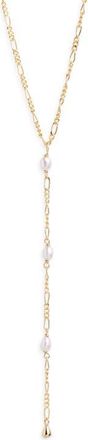 Argento Vivo Graduated Freshwater Pearl Y-Necklace in Gold at Nordstrom