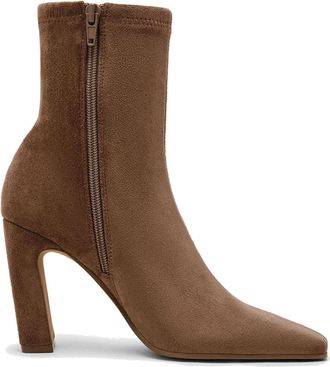 Steve Madden Womens Vinka Boot Taupes - Taupe Fabric - Size UK 7