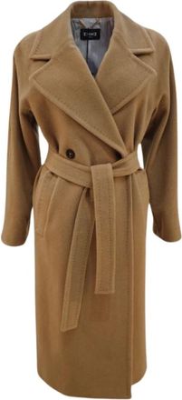 Marella Kameel Jassen voor Vrouwen - Dames - Jas met riem - Bruin - 2XL - Jassen