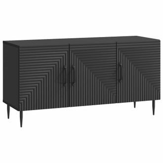 vidaXL Mueble De Tv Negro 99 X 34,5 X 50 Cm Madera De Ingenier&iacute;a Vidaxl