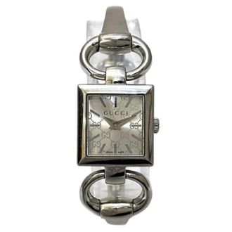 Gucci Pre-owned Watches, female, Gray, Size: ONE SIZE Pre-owned Tornabuoni Stainless Steel Watch