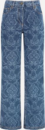 Etro Ornamental jacquard denim Jeans Female 26