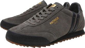 Patrick Mens Rio Su&egrave;de Sneakers (Houtskool/Zwart)