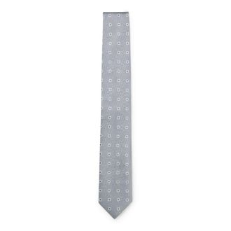 BOSS Jacquard-pattern tie in silk