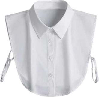 Generic Denim False Collar - the Layering Essential for Women, Denim False Collar for Women, Fake Collar Detachable Dickey Blouse Half Shirts Peter Pan Faux F