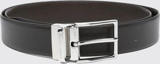 Emporio Armani Cintura Emporio Armani reversibile in pelle saffiano