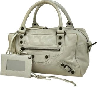 Balenciaga Pre-owned Handbags, female, White, Size: ONE SIZE Pre-owned Vintage Handbag