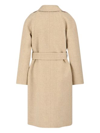 Burberry Womens Jackets Beige Wool