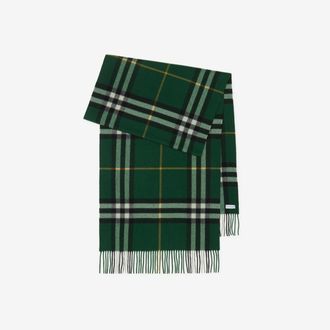 Burberry Wide Check Cashmere Scarf