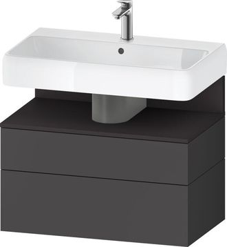 Duravit Duravit - Qatego Mueble Bajo Lavabo, 1 Extra&iacute;ble Y 1 Caj&oacute;n