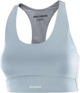 Salomon SHKout Core Bra Sport-BH f&uuml;r Damen | grau