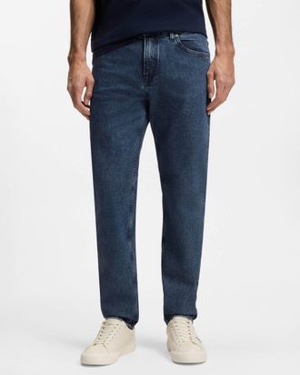 Boss Orange by Hugo Boss Maine Regular-Fit Jeans in Middelblauw