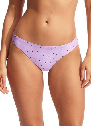 Seafolly Paradise Garden Reversible Hipster Bottom In Lilac