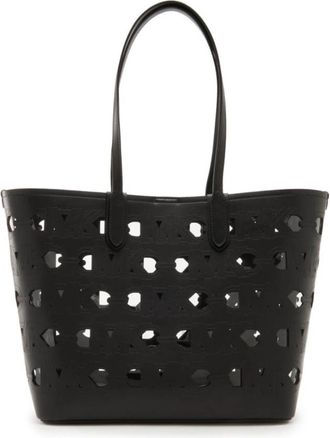 Michael Kors Eliza Faux Leather Shopper - Dames - Shoppers - Zwart - ONE Size - Leer - Tassen