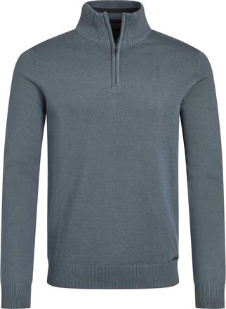 Weird Fish Heren Baxter Fijn Gebreide Half Zip Trui (Blauwe Mirage)