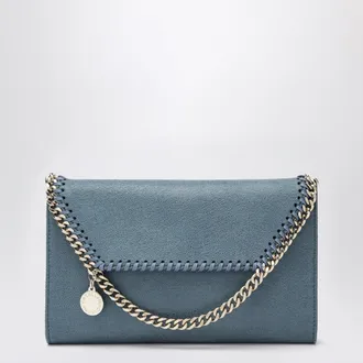 Stella McCartney Light blue Falabella shoulder wallet bag