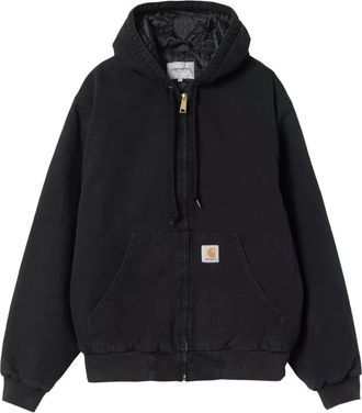 Carhartt Work in Progress Jassen, Heren, Zwart, XL, Katoen, OG Active Canvas Jacket