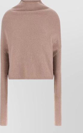 Rick Owens cashmere crater turtleneck long-sleeve sweater