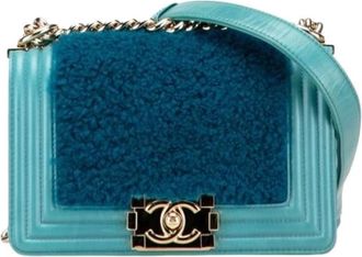Chanel Pre-owned Shoulder Bags, female, Blue, Size: ONE SIZE Pre-owned Vintage Shoulder Bag