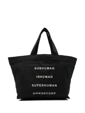 Rick Owens Beach tote bag - unisex - Organic Cotton - One Size - Black
