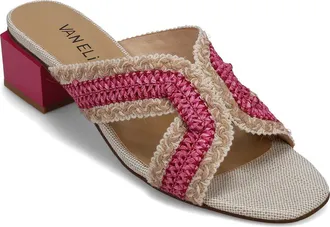 Vaneli Cyndia Block Heel Sandal in Fuchsia at Nordstrom, Size 7.5