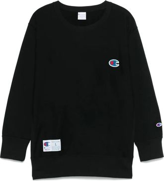 Undercover Felpa con applicazione logo x Champion - Nero