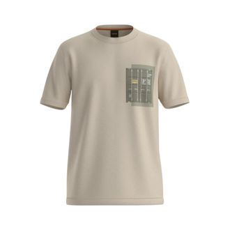 HUGO BOSS T-Shirts, male, Beige, M, Te_Container T-shirt